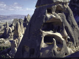 Soft Eroded Rocks in Valley of Goreme Where Byzantine Monks Carved Cells and over 300 Churches