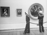 View of People Touring the National Gallery of Art