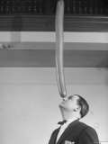 Thomas Noyes Balancing a Balloon on His Nose