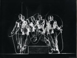 Stroboscopic Image of Rope Skipping Champion Gordon Hathaway in Action