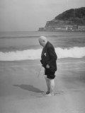 Old Man Wading on San Sebastian Beach