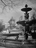 View of the Boston Statehouse from a Story Concerning Boston