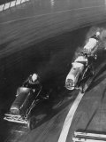 People Participating in the Midget Auto Racing