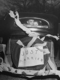 Vern Tobias and His Wife Eleanor  Leaving Home After Their Wedding
