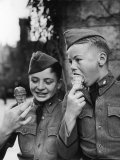 Two Young Culver Students Enjoying Ice Cream  Culver Academy  c1939