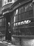 Tailor to All the Gentlemen of Winchester College Albert Gard  Standing in the Doorway of His Store