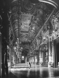 Worker Mopping the Floor of the Grand Foyer at the Opera House