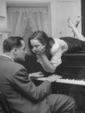 Patricia Kirkland and Tom Beck Acting Out a Famous Hollywood Piano Scene  During Actor's Weekend