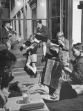 Vienna Boys Choir Members Taking a Break and Drinking Powdered Milk