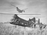 Marines Fanning Out from Their Twin Rotor Piasecki
