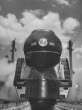 The Front End of a Streamlined Locomotive Sitting in Shaffer's Crossing Yard
