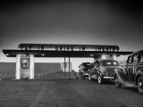Some Customers Arriving by Car at Area Fly in Drive in Theater