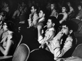 Teenage Audience Indoors at the Movies