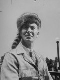 Senator Estes Kefauver Wearing Coonskin Cap