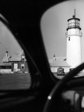 Summer at Cape Cod: Highland Lighthouse Viewed from Automobile