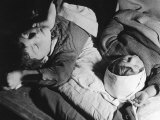 Russian Children Sleeping in the Mayakovski Subway Station During German Air Raids on the City