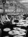 Woman Working in a Rope Factory