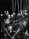 TVA Workers Installing Huge Generator at World's Largest Coal Fueled Steam Plant