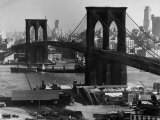 View of the Brooklyn Bridge Looking Toward Brooklyn