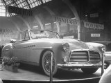 View of the Delahaye  Seen at the Paris Auto Show