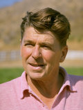 Portrait of California Governor Candidate Ronald Reagan Outside at Home on Ranch