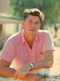 Portrait of California Governor Candidate Ronald Reagan Outside at Home on Ranch