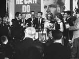Newly Elected Senator  Edward M Kennedy  at a Victory Celebration on Election Night