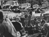 View of an Assembly Lin at the Volkswagen Plant in Sao Paulo
