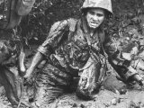 Marine Sinking Into Mud