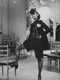 Model Danielle Sauvajeon in Paris Fashion Show 1968