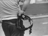 State Trooper Holding Burnt Cap of a Guard Taken Hostage During Riot at Attica State Prison