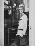 Model Wearing a Marc Bohan Daytime Dress