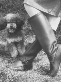 Woman Wearing a Pair of Classic Knee High Hunting Boots