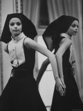 Model Agneta Bylander in a Paris Fashion Show