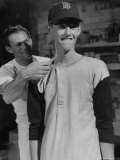 Morrie McDermott  a 19 Year Old Rookie  Proudly Donning the Uniform of the Boston Red Sox