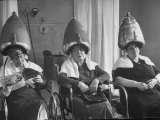 Old Age Essay: Seniors under Dryers in Hair Salon