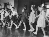 Russian Children Dancing in Kindergarten