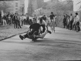 Youths Riding Skateboard