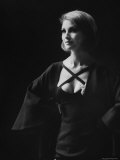 Model Wearing Dress at Paris Fashion Show