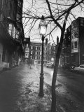 Rainy Beacon Hill St at Dusk During Series of Boston Stranglings