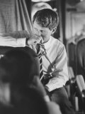 Senator Robert F Kennedy Aboard Plane During Trip to Help Local Candidates