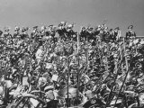 Trombonists Playing at a Band Festival