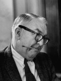 Senator Samuel J Ervin Jr Attending a Senate Labor Hearing