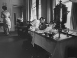 Robert F Kennedy Talking on the Telephone
