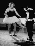 Soviet One Man Band Clown Performing as Ballerina