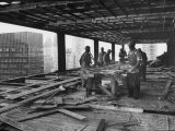 Workers During Construction of Seagrams Building