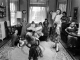 Mrs James Winegardner Entertaining Children at a Dress Up Party