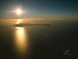 Aerial View of Easter Island Taken at 10 000 Feet