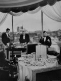 Waiters of Tour D'Argent Preparing For Customers