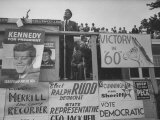 Senator John F Kennedy During Campaign For Presidency